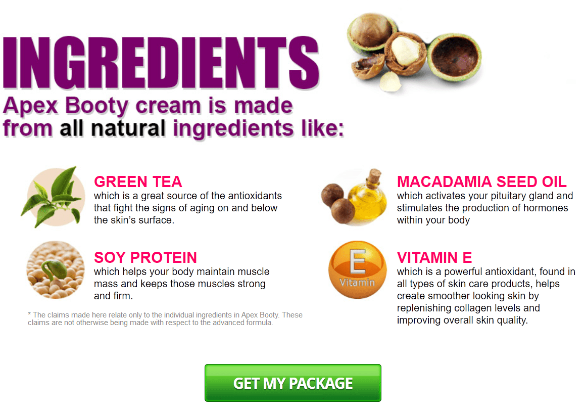 apex booty ingredients
